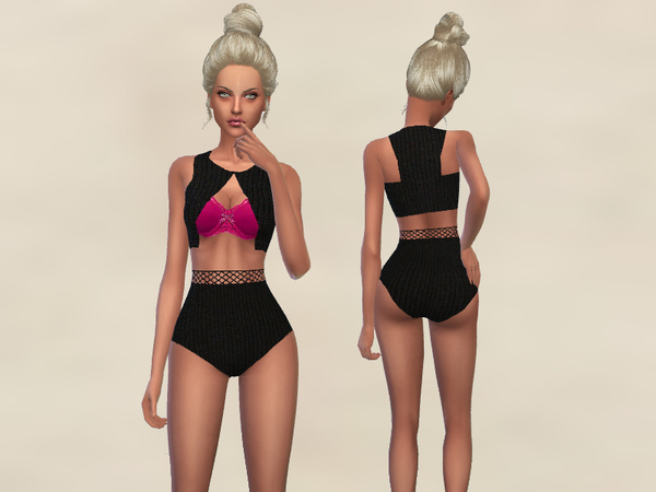  The Sims Resource: Wool Lingerie by Puresim