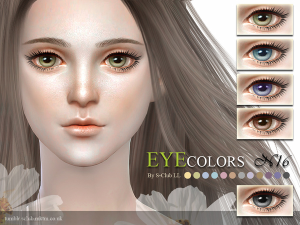  The Sims Resource: Eyecolors 16 by S Club