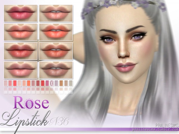  The Sims Resource: Bloom Lipstains   2 Matte Lipsticks