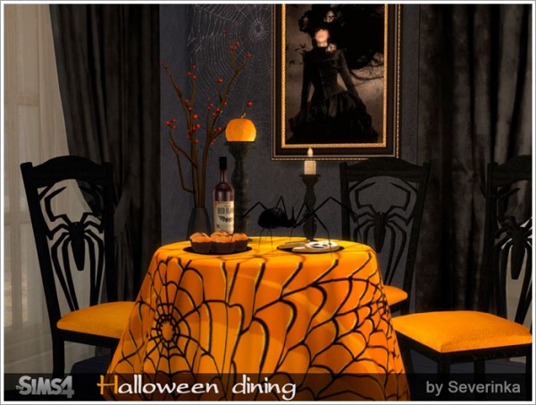  Sims by Severinka: Halloween dining