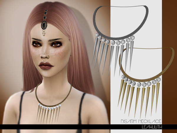  The Sims Resource: Disarm Necklace by LeahLilith