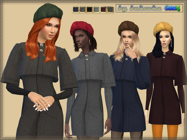  The Sims Resource: Cashmere Coat by Bukovka