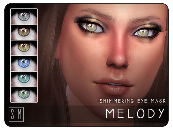  The Sims Resource: Melody   Shimmering Eye Mask by Screaming Mustard
