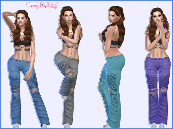  The Sims Resource: Candy Doll Stylish Jeans by DivaDelic06