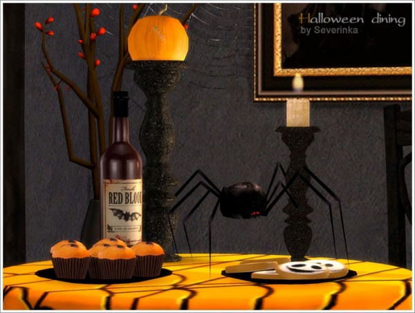  Sims by Severinka: Halloween dining