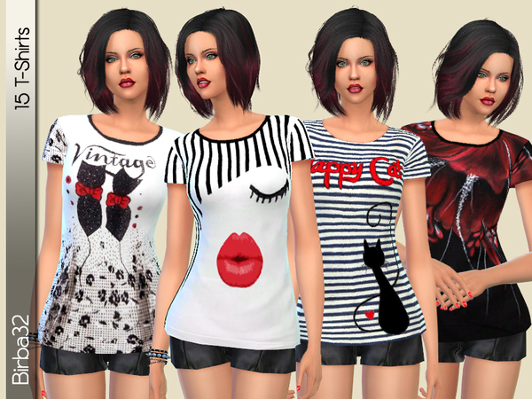  The Sims Resource: XL T Shirts by Birba 32