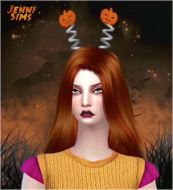 Jenni Sims: Set Accessory Halloween  Pumpkin Wand, Antenna Bats, Pumpkin