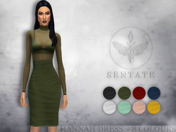  The Sims Resource: Hannah Dress by Sentate