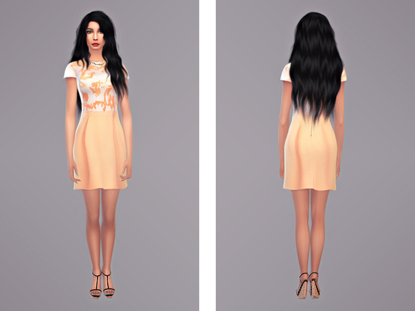  Sims Fans: Naoko   Dress by Tangerine