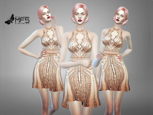 MissFortune Sims: Josephine Dress