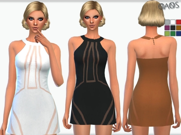  The Sims Resource: Ida dress by Oranos TR