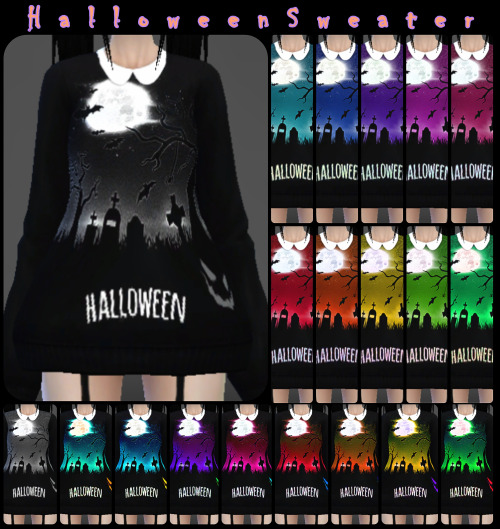  Decay Clown Sims: Halloween Sweater