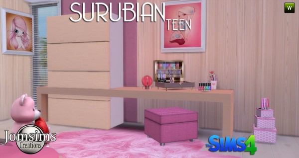 Jom Sims Creations: Suburban teen bedroom