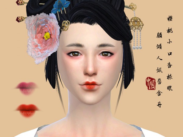  The Sims Resource: Lipstick 16F by S Club