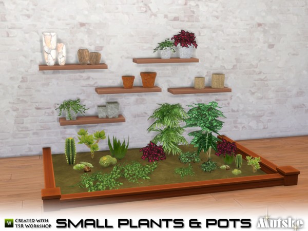  The Sims Resource: Small Plant and Pots by mutske