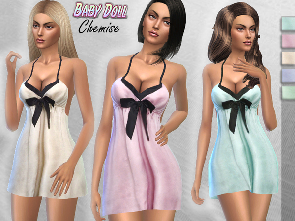  The Sims Resource: Baby Doll Chemise by Puresim