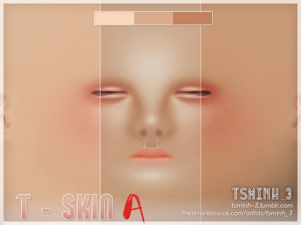  The Sims Resource: T   Skin [A] by tsminh 3