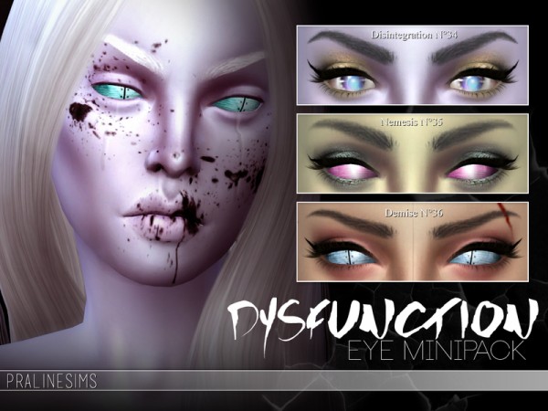  The Sims Resource: DYSFUNCTION Eye Minipack N03 by Pralinesims