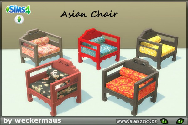  Blackys Sims 4 Zoo: Asian Chair by weckermaus