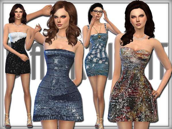  The Sims Resource: SET 12   Mini Dresses by DarkNighTt