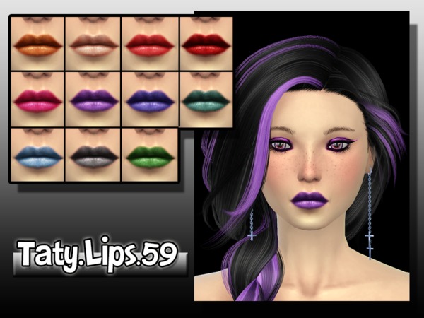  The Sims Resource: Lips 59 by Taty