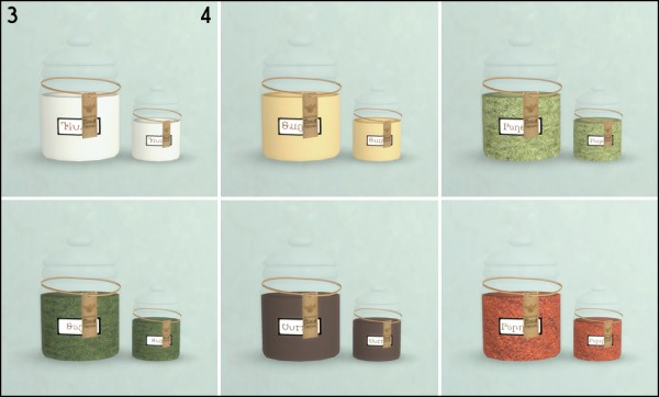  Martine Simblr: Spice Jar, Biscuit Jar, Large Glass Jar, Small Glass Jar