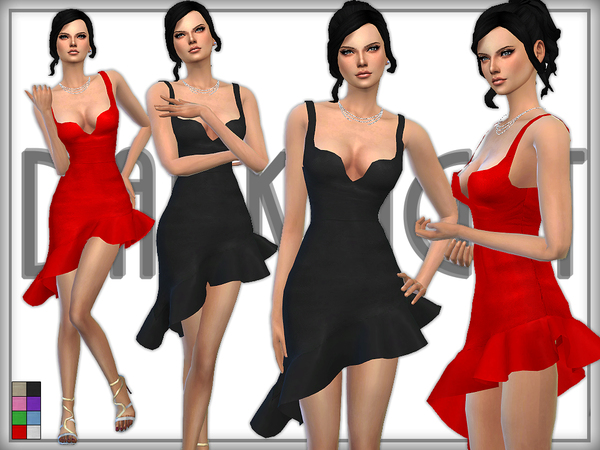  The Sims Resource: Tango dress by DarkNighTt