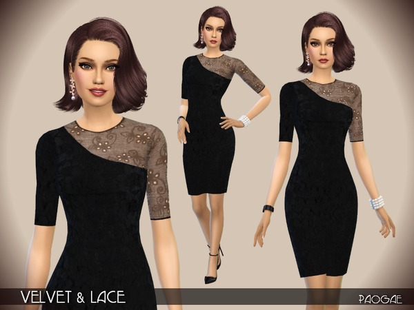  The Sims Resource: Velvet & Lace by Paogae