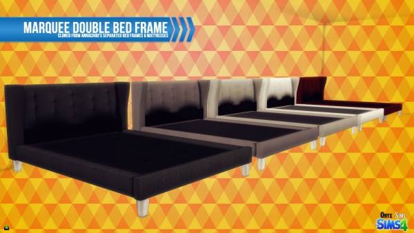  Onyx Sims: Marquee Double Bed Frame
