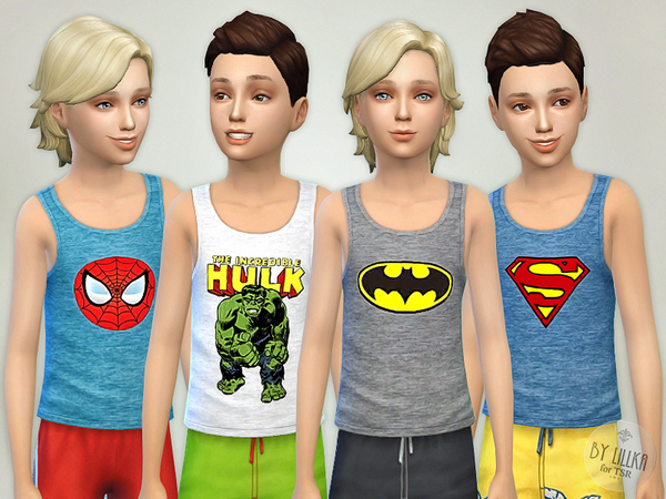  The Sims Resource: My Comic Heroes   Top by lillka