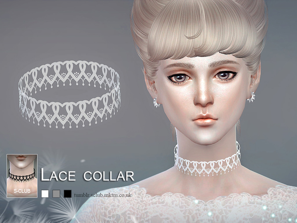  The Sims Resource: Lace collar 03 by S Club