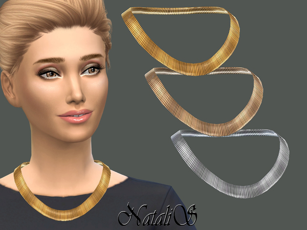  The Sims Resource: Flat Chain Necklace by NataliS
