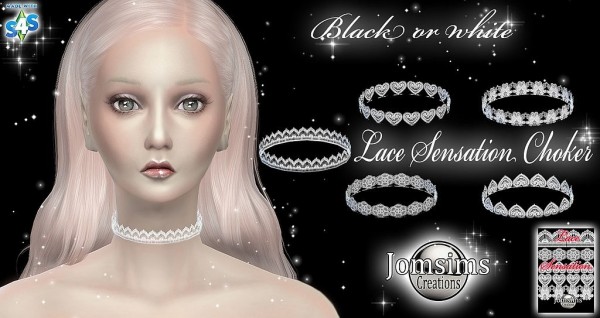  Jom Sims Creations: lace sensation choker