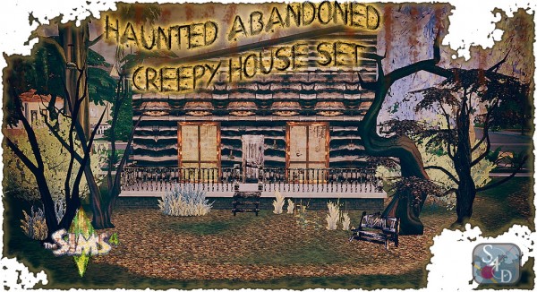  Sims 4 Designs: Haunted Abandoned House Creepy Set