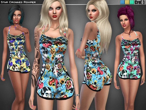  The Sims Resource: Star Crossed Romper by Cre8Sims
