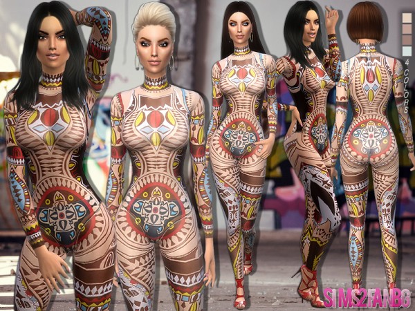  The Sims Resource: 90   Designer bodysuit by sims2fanbg