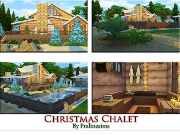  The Sims Resource: Christmas Chalet by PralineSims