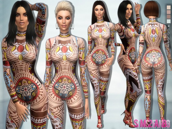  The Sims Resource: 90   Designer bodysuit by sims2fanbg