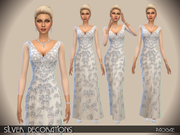  The Sims Resource: Silver Decorations by Paogae