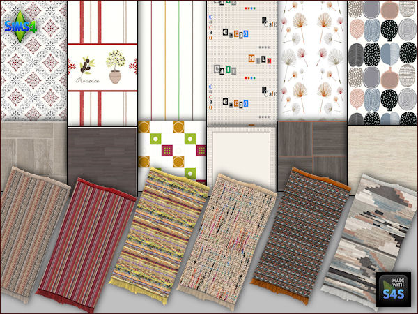  Arte Della Vita: 6 kitchen sets including wall, floor and rug
