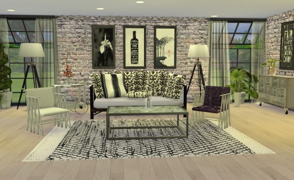  My little The Sims 3 World: Anyes Industrial Chic Living Recolor