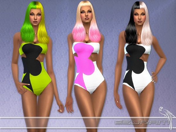  The Sims Resource: Cloverleaf Swimsuit by EsyraM
