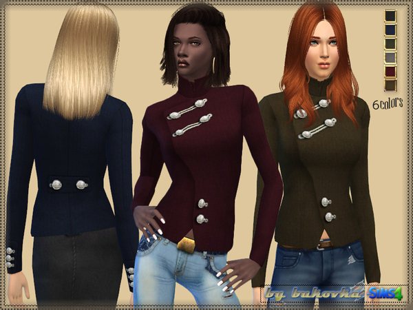  The Sims Resource: Military Jacket by Bukovka
