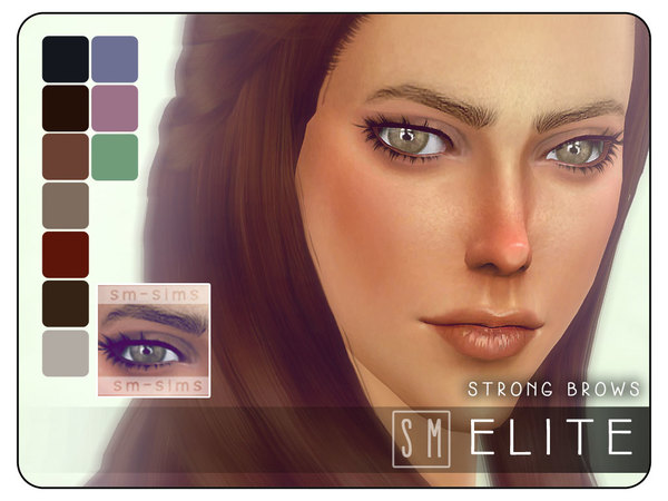  The Sims Resource: Elite    Strong Brows by Screaming Mustard