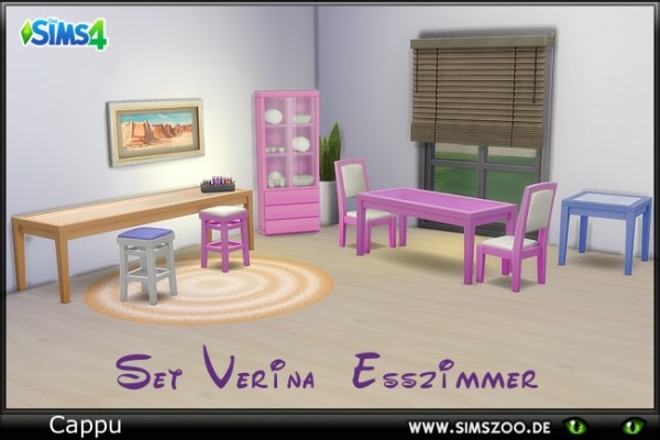  Blackys Sims 4 Zoo: Esszimmer livingroom set