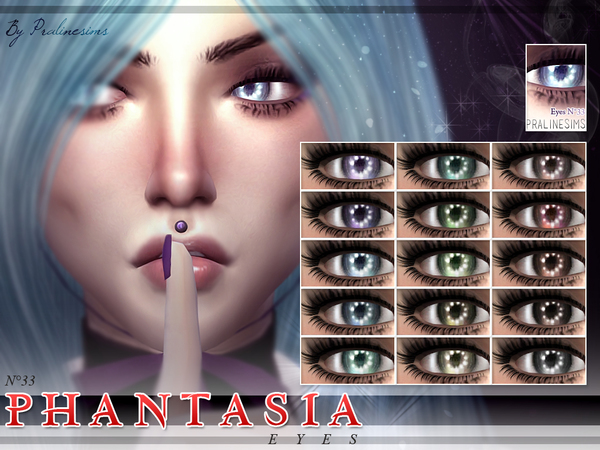  The Sims Resource: Phantasia Eyes | N33 by Pralinesims