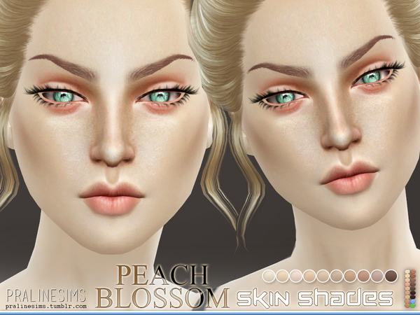  The Sims Resource: PS Beach Blossom Skin Shades by Pralinesims