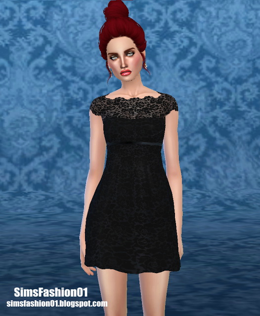  Sims Fashion 01: Bridesmaid Dress by SimsFashion01