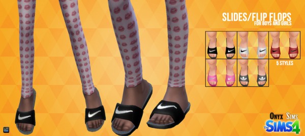  Onyx Sims: Child slippers
