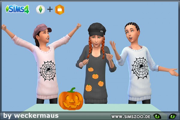  Blackys Sims 4 Zoo: Halloween Sweater by weckermaus